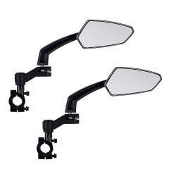 Addmotor Mirrors - Pair of 360u00b0 Rotatable Bike Rear Mirrors for Enhanced Safety and Road Visibility